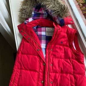 Red jack wills puffer vest